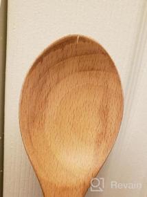 img 5 attached to Set Of 2 Bamber Wooden Wok Spatulas - Natural Wood Turners For Stir Fry And More