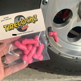 img 1 attached to Tirecockz Prank Valve Stem Caps Tires & Wheels