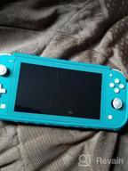 img 1 attached to Nintendo Switch Lite Protective Case, KIWIHOME Portable Cover Grip Case Only For Nintendo Switch Lite With Comfortable Grip & Game Card Slots (Turquoise) review by Tyler Fountas