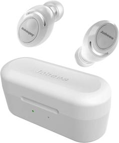 img 4 attached to 🎧 Jabees Firefly Pro True Wireless Earbuds - Sweatproof IPX5 Sport Earphones with Intelligent Power Switch System, 18 Hours Music Playback, Qi-Enabled Wireless Charging, Transparency Mode - iPhone 11 Compatible