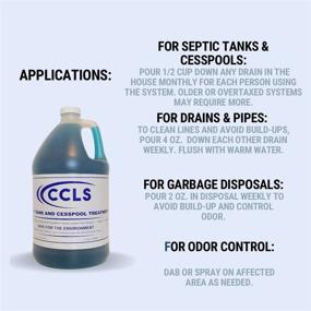 img 2 attached to 🚽 CCLS 1-Gallon Septic Tank and Cesspool Treatment Additive: Organic Enzyme Producing Bacteria for Non-Toxic, Non-Hazardous, and Non-Corrosive Solution