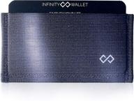 infinity wallet minimalist wallet black men's accessories logo