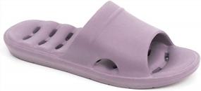img 4 attached to Anti-Slip Eva Indoor House Sandals For Women - LUFFYMOMO Shower Slippers For Bathroom