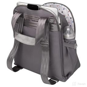img 2 attached to 🎒 Machine-Washable Diaper Bag - Petunia Pickle Bottom Inter-Mix Slope Backpack - Ultimate His & Hers Backpack - Spacious & Versatile Bag - Charcoal Microfiber - Compatible with Inter-Mix Systems