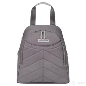 img 4 attached to 🎒 Machine-Washable Diaper Bag - Petunia Pickle Bottom Inter-Mix Slope Backpack - Ultimate His & Hers Backpack - Spacious & Versatile Bag - Charcoal Microfiber - Compatible with Inter-Mix Systems