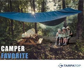 img 1 attached to Blue Poly Tarp - Waterproof Multipurpose Tarpaulin Protector for Cars, Boats, Construction Contractors, Campers, and Emergency Shelter - Resistant to Rot, Rust, and UV Damage
