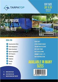 img 3 attached to Blue Poly Tarp - Waterproof Multipurpose Tarpaulin Protector for Cars, Boats, Construction Contractors, Campers, and Emergency Shelter - Resistant to Rot, Rust, and UV Damage