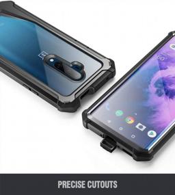 img 1 attached to Protect Your OnePlus 7T Pro/OnePlus 7 Pro With The Poetic Guardian Series Case: Shockproof Bumper Cover With Built-In-Screen Protector In Black/Clear
