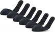 get comfortable feet with peds women's cushioned insole liner: 6 pairs, size 5-10, black logo
