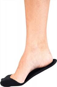 img 2 attached to Обеспечьте комфорт ногам с амортизирующими вкладышами стельки PEDS для женщин: 6 пар, размер 5-10, черный