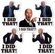 🤣 100pcs biden i did that stickers for laptop car window decoration - funny decal sticker gas pump bumper stickers (3.15inch) логотип