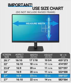 img 1 attached to FILMEXT 27" Privacy Screen Filter: Removable 16:9 Protector Against Blue Light & Glare For HD Monitor