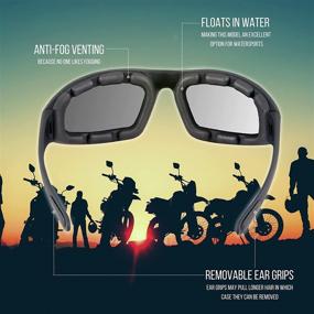 img 3 attached to 🔥 Ultimate Protection with WYND Blocker Motorcycle & Biking Wind Resistant Sports Wrap Sunglasses