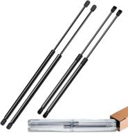 a-premium hood and tailgate rear hatch lift supports shock struts for porsche cayenne 2011-2014 - 4 piece set logo