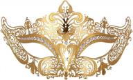 venetian masquerade party masks for women and men by myjoyday - ideal costume accessory for prom, ball and mardi gras celebrations logo