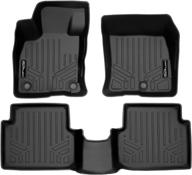 🚗 custom fit black all-weather 2 row floor mat liner set for 2022-2023 ford maverick - smartliner логотип