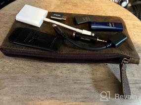 img 7 attached to Handcrafted Leather Pencil Case - Elegant, Practical & Durable 8"X4" Design W/ Side Pocket & Keyring!