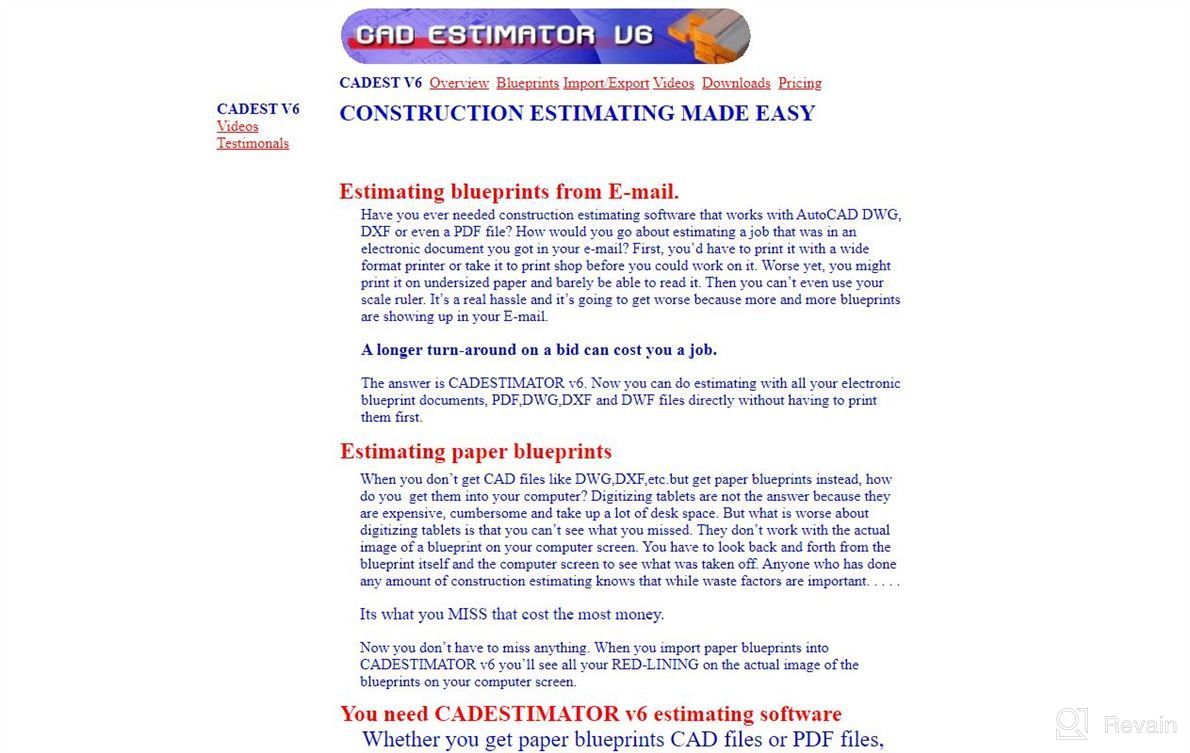 img 1 attached to CADESTIMATOR review by Kevin Singh