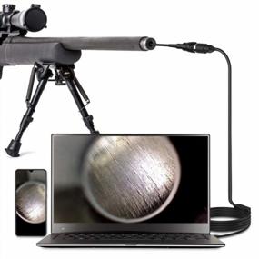 img 4 attached to USB Rifle Bore Scope With Side View Mirror And Short-Focus Camera For Efficient Gun Barrel Inspections And Cleaning, Compatible With Android, Windows, Mac, And Linux - 5Mm Caliber.