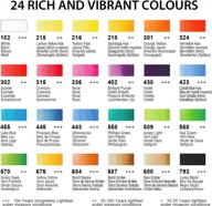 vibrant & safe watercolor paint set | aureuo 24 color, 12ml tubes for kids, students & beginners logo