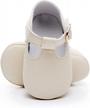 hongteya soft sole t-strap moccasins for baby girls and boys - perfect first walker mary jane sandals in pu leather logo