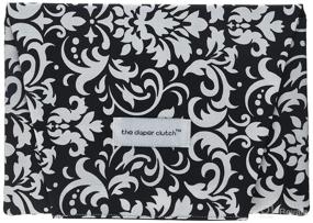 img 2 attached to Black Damask Diaper Clutch: A Stylish and Functional Must-Have for Parents