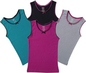 img 4 attached to Buyless Fashion Girls Undershirts Cotton Girls' Clothing via Tops, Tees & Blouses