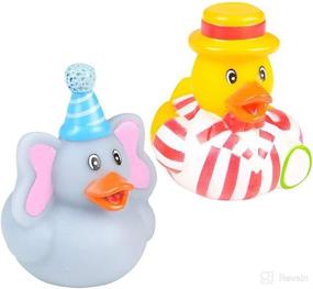 img 1 attached to 🎪 Carnival Rubber Duckies by The Dreidel Company - 2 Inches (6-Pack)