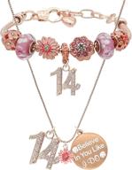 🎁 exquisite birthday decorations necklace bracelet jewelry for girls' special occasions logo