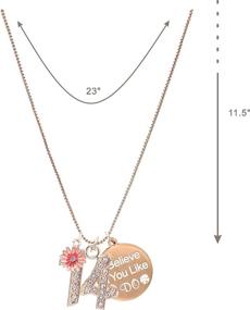 img 3 attached to 🎁 Exquisite Birthday Decorations Necklace Bracelet Jewelry for Girls' Special Occasions