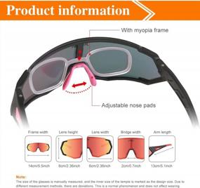 img 1 attached to JEPOZRA Sports Sunglasses For Men And Women - Polarized Cycling Glasses With 3 Interchangeable Lenses For MTB Biking, Baseball, And Running