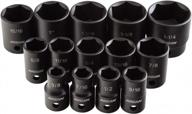 premium 1/2 inch drive shallow impact socket set, 14 pieces (3/8-1-1/4 inches) by arcan - boost your automotive repair and maintenance efficiency with as21214s logo