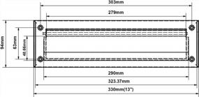 img 2 attached to Почтовый слот QCAA из твердой латуни с задней пластиной - 13 "X 3,625 ", сатиновый никель, 1 упаковка, сделано в Тайване