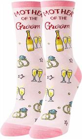 img 3 attached to Get A Chuckle With HAPPYPOP Funny Wedding Party Socks - Perfect Engagement And Bridal Gifts!