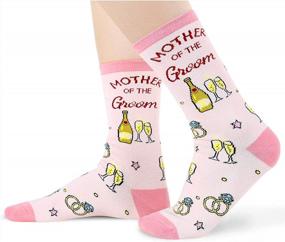 img 2 attached to Get A Chuckle With HAPPYPOP Funny Wedding Party Socks - Perfect Engagement And Bridal Gifts!