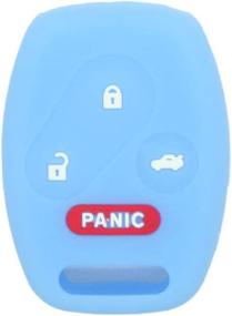 img 2 attached to SEGADEN Silicone Cover Protector Case Holder Skin Jacket Compatible With HONDA 4 Button Remote Key Fob 3 BTN Panic CV4216 Light Blue