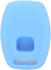 img 1 attached to SEGADEN Silicone Cover Protector Case Holder Skin Jacket Compatible With HONDA 4 Button Remote Key Fob 3 BTN Panic CV4216 Light Blue