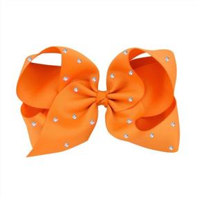 img 2 attached to Sparkle And Shine With ALinmo'S 20Pc Boutique Ribbon Hair Bows For Girls Of All Ages