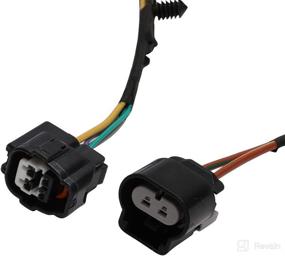 img 1 attached to 🔌 Hugall Rear Door Lock Wiring Harnesses with Connectors 645-506 - Compatible with 2004-2010 Dodge Ram 1500 2500 3500 4500 5500 - Left/Right Fit