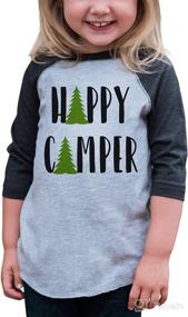 img 3 attached to 🏕️ 7 ate 9 Apparel: Discover a Happy Camper Camping Tee for Kids, Perfect for the Outdoors!