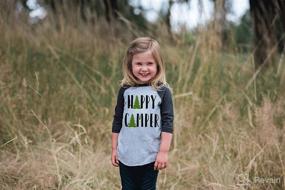 img 2 attached to 🏕️ 7 ate 9 Apparel: Discover a Happy Camper Camping Tee for Kids, Perfect for the Outdoors!