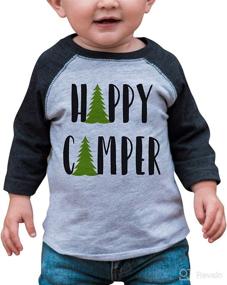 img 4 attached to 🏕️ 7 ate 9 Apparel: Discover a Happy Camper Camping Tee for Kids, Perfect for the Outdoors!