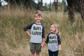 img 1 attached to 🏕️ 7 ate 9 Apparel: Discover a Happy Camper Camping Tee for Kids, Perfect for the Outdoors!