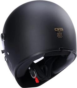 img 1 attached to DOT Certified CRG Fiberglass Full-Face Street Bike Motorcycle Helmet - ATV-1 (With Extra Large Size)