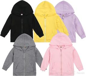 img 4 attached to Inflant Toddler Sweatshirts Lightweight Outfits Apparel & Accessories Baby Boys ... Clothing