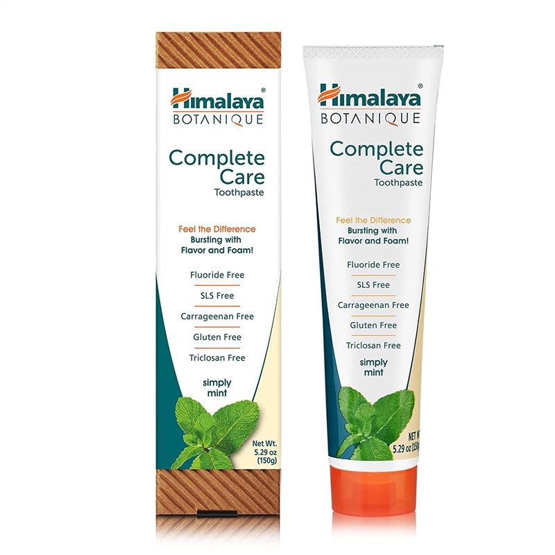 himalaya complete care toothpaste flouride free 로고