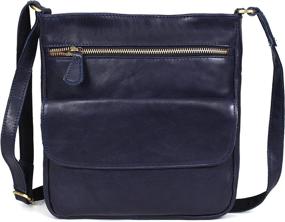 img 4 attached to Elegant and Functional: Aaron Leather Caramel Women's Crossbody Handbags, Wallets, and Shoulder Bags