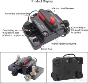 img 1 attached to 🔌 High-performance OUHL 60A Manual Reset Circuit Breaker: Ideal for Car, Truck, RV, ATV, Marine, Trolling Motors, Boat Vehicles, 12V-48V DC Usage