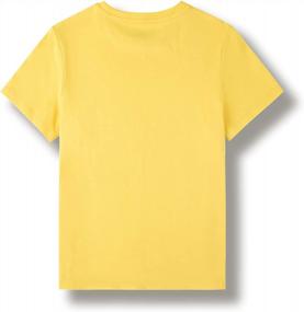 img 3 attached to KOWDRAGON Хлопковые футболки с короткими рукавами для мальчиков и девочек Футболки с круглым вырезом (3–12 лет)