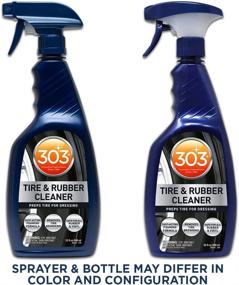 img 2 attached to 🔆 303 Tire and Rubber Cleaner: Preps Tires for Dressing with Fast Acting Foaming Formula - Removes Tire Browning for All Rubber and Vinyl - 32 fl. oz. (30579CSR)